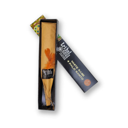 Tribal White Sage + Palo Santo smilkalai dėžutėje