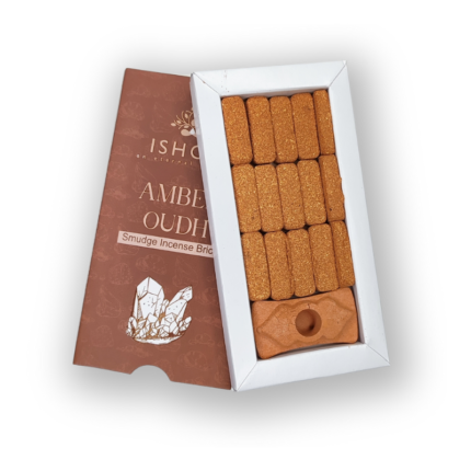 ISHOM smilkalų plytelės „Amber Oudh”