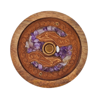 Smilkalinė gydančios rankos su ametistu