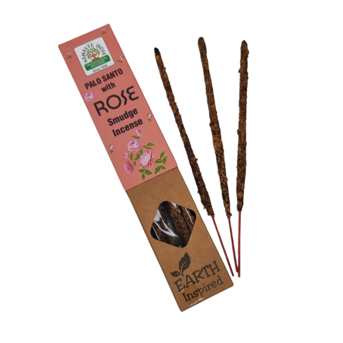 Namaste India Earth Palo Santo with Rose smilkalai