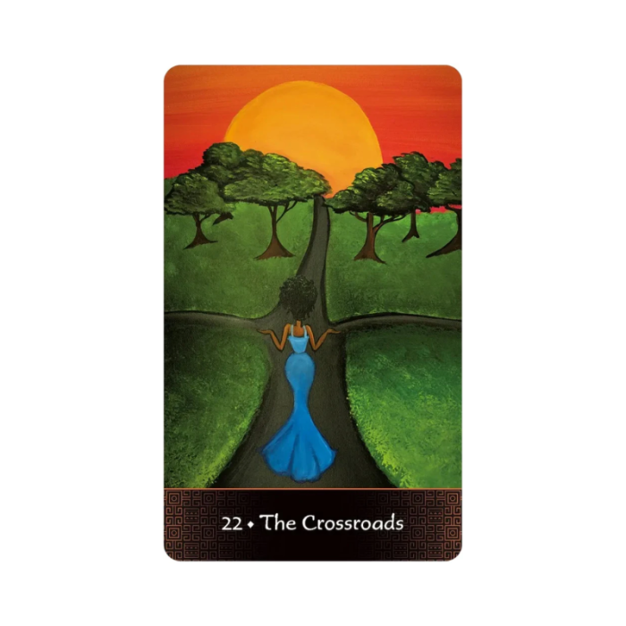 Afro Goddess Lenormand Orakulo kortos 22 The Crossroads