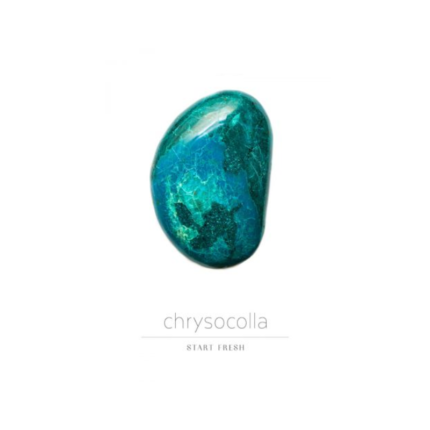 Daily Crystal Inspiration Orakulo kortos chrysocolla