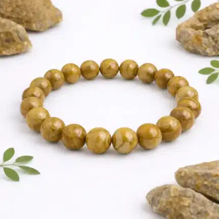 Geltono jaspio apyrankė 8mm