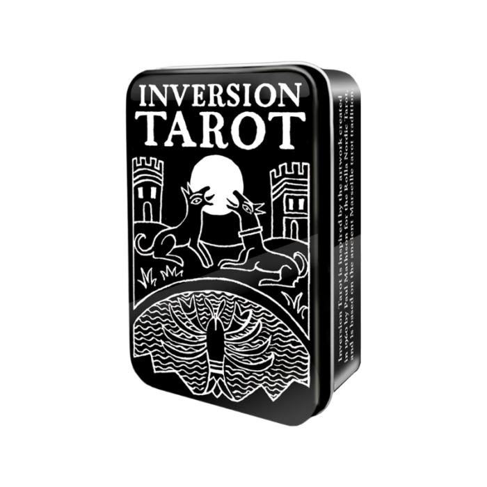 Inversion Taro kortos skardinėje dėžutėje