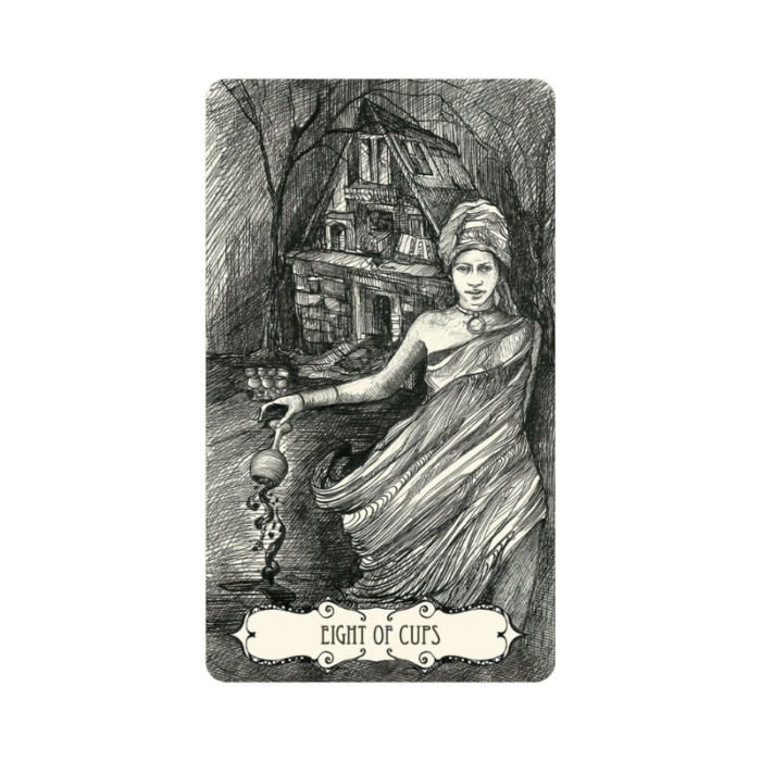 Tarot Of The Abyss Taro kortos eight of cups