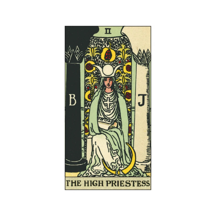 Tarot Original 1909 Taro kortos the high priestess