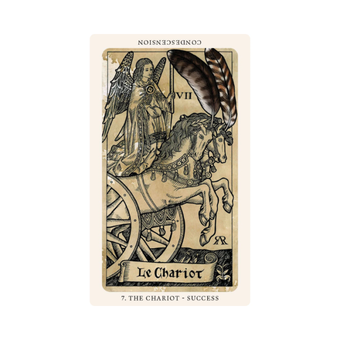 The Medieval Feathers Taro kortos 7 the charior