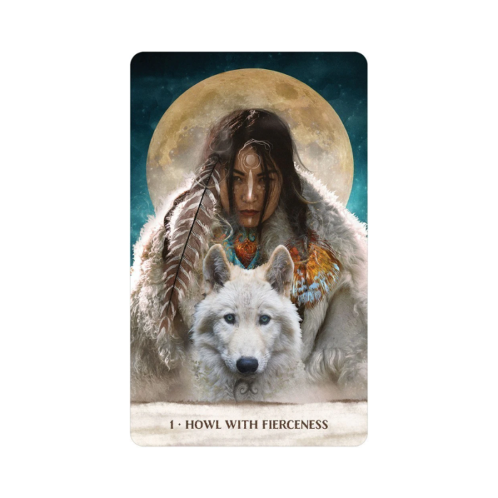 Wild Woman Rising Orakulo kortos 1. Howl With Fierceness