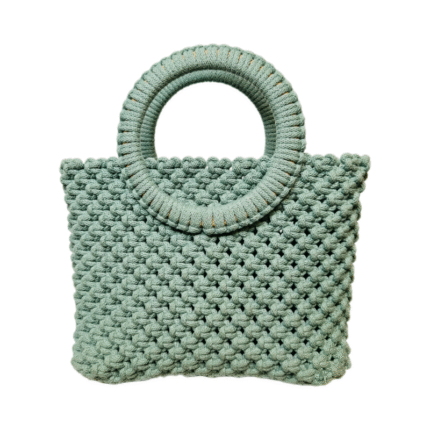 Macrame rankinė maia sąmanų spalvos