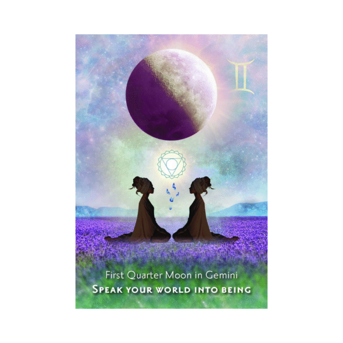 Moonology Manifestation Orakulo kortos speek your world into being
