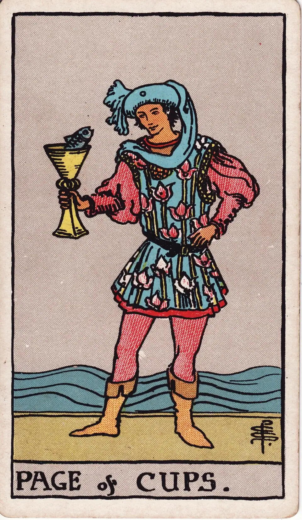 Taurių Pažas (Page of Cups)