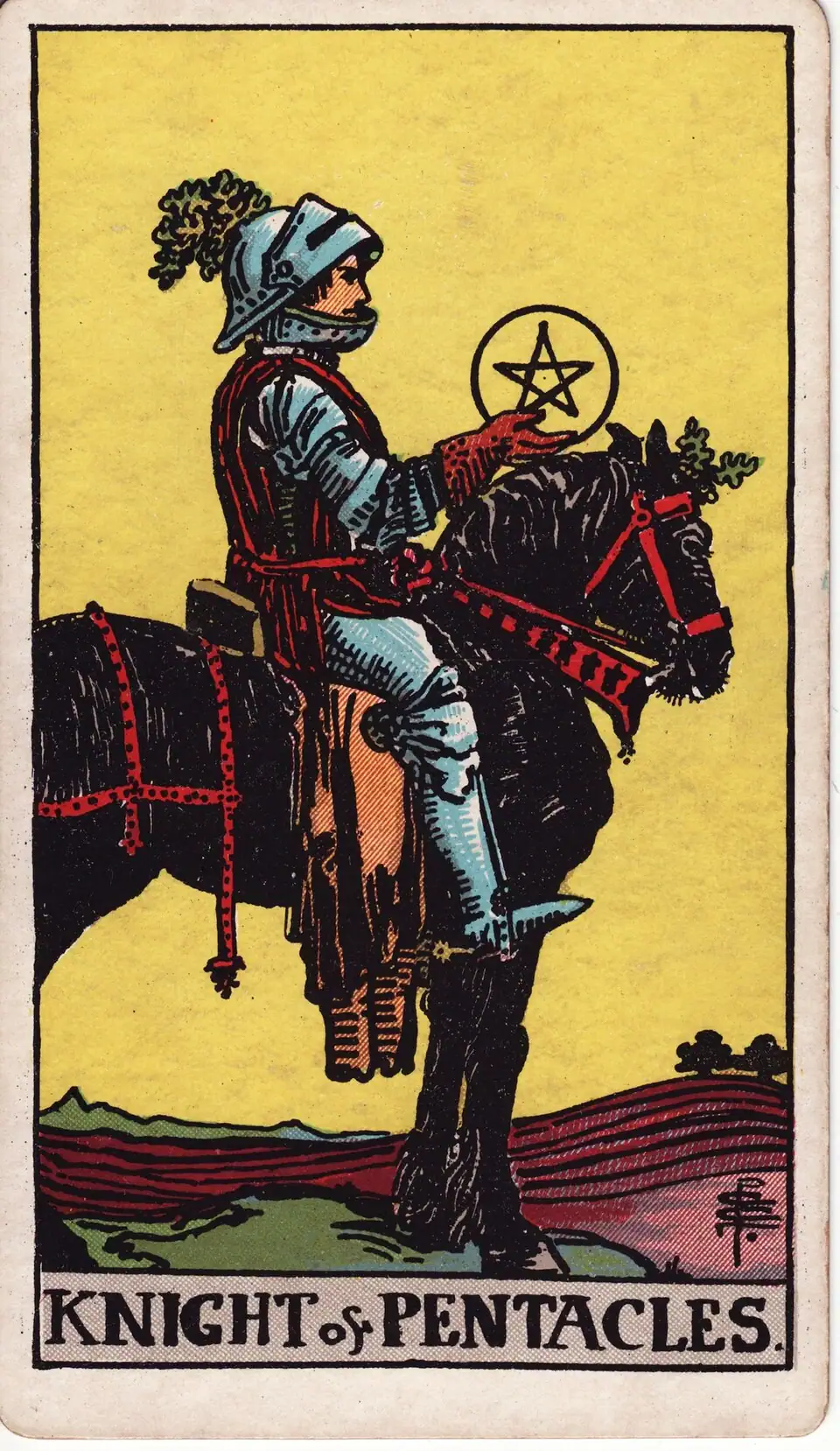 Taurių Riteris (Knight of Pentacles)