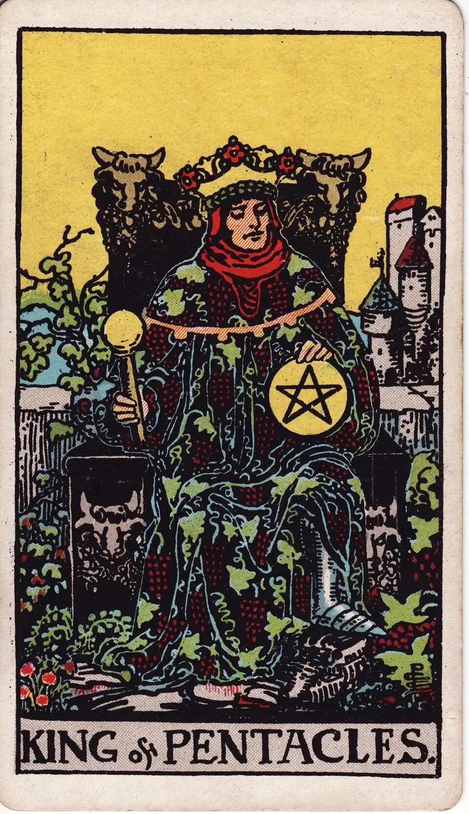 Taurių Karalius (King of Pentacles)