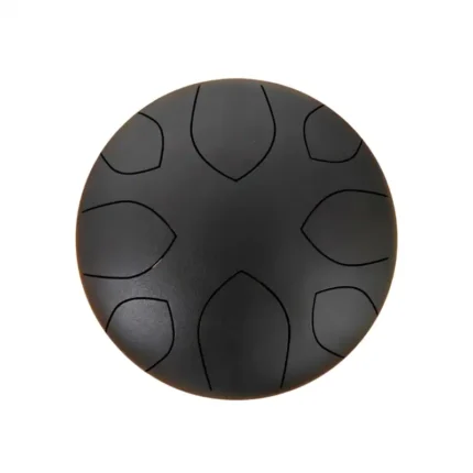 Juodas liežuvėlių būgnas (tongue drum) 22cm