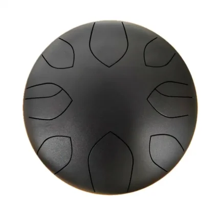 Juodas liežuvėlių būgnas (tongue drum) 30cm