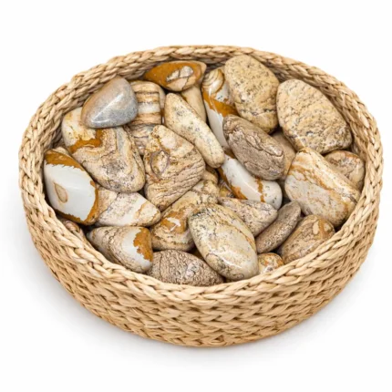 Paveikslinio jaspio būgninukai