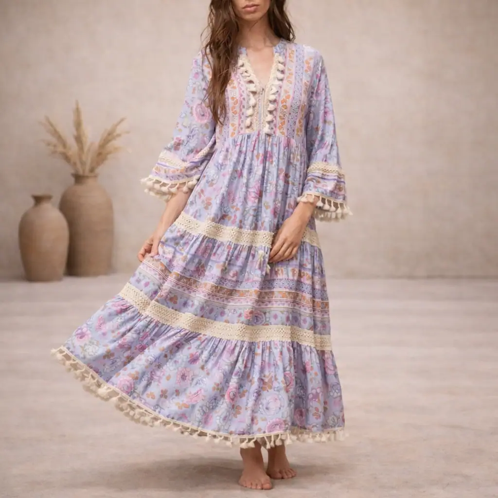 Suknelė 00036 Bohemiško stiliaus suknelė - Marzelle