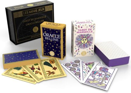 Minis Jeux Tarot de Marseille kortos prancūzų kalba Grimaud Cartomancie