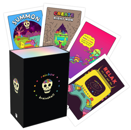 Rainbow Brainskull Oracle kortos Andrews Mcmeel Publishing