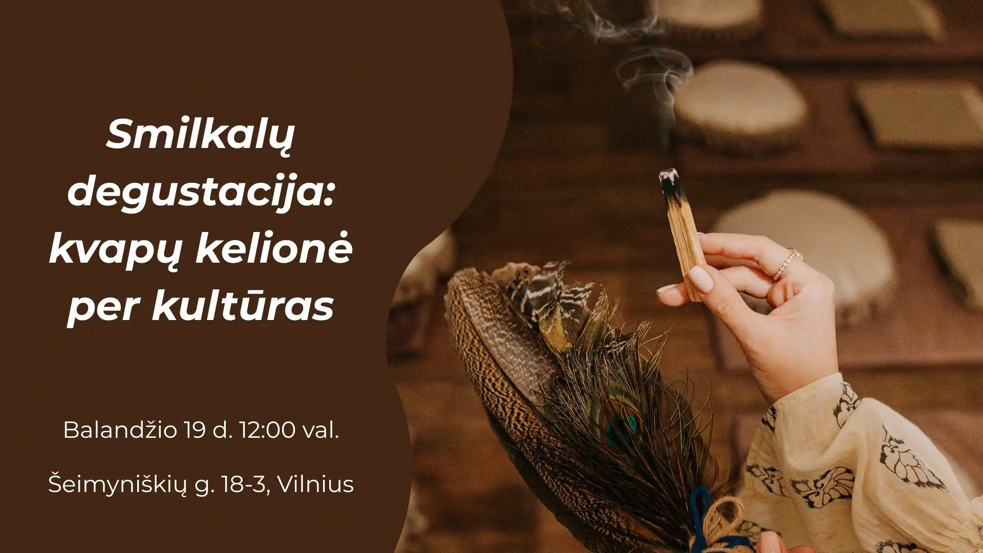 Smilkalų degustacija: kvapų kelionė per kultūras
