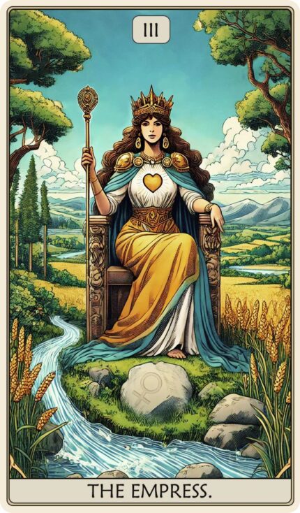 Tarot: The Empress Dėlionė Iš Medžio (250 detalių) Fantasy Puzzles