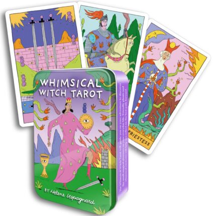 Whimsical Witch Tarot metalinėje dėžutėje US Games Systems