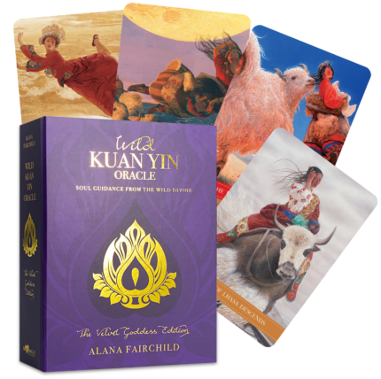 Wild Kuan Yin Oracle Velvet Goddess Edition kortos Blue Angel