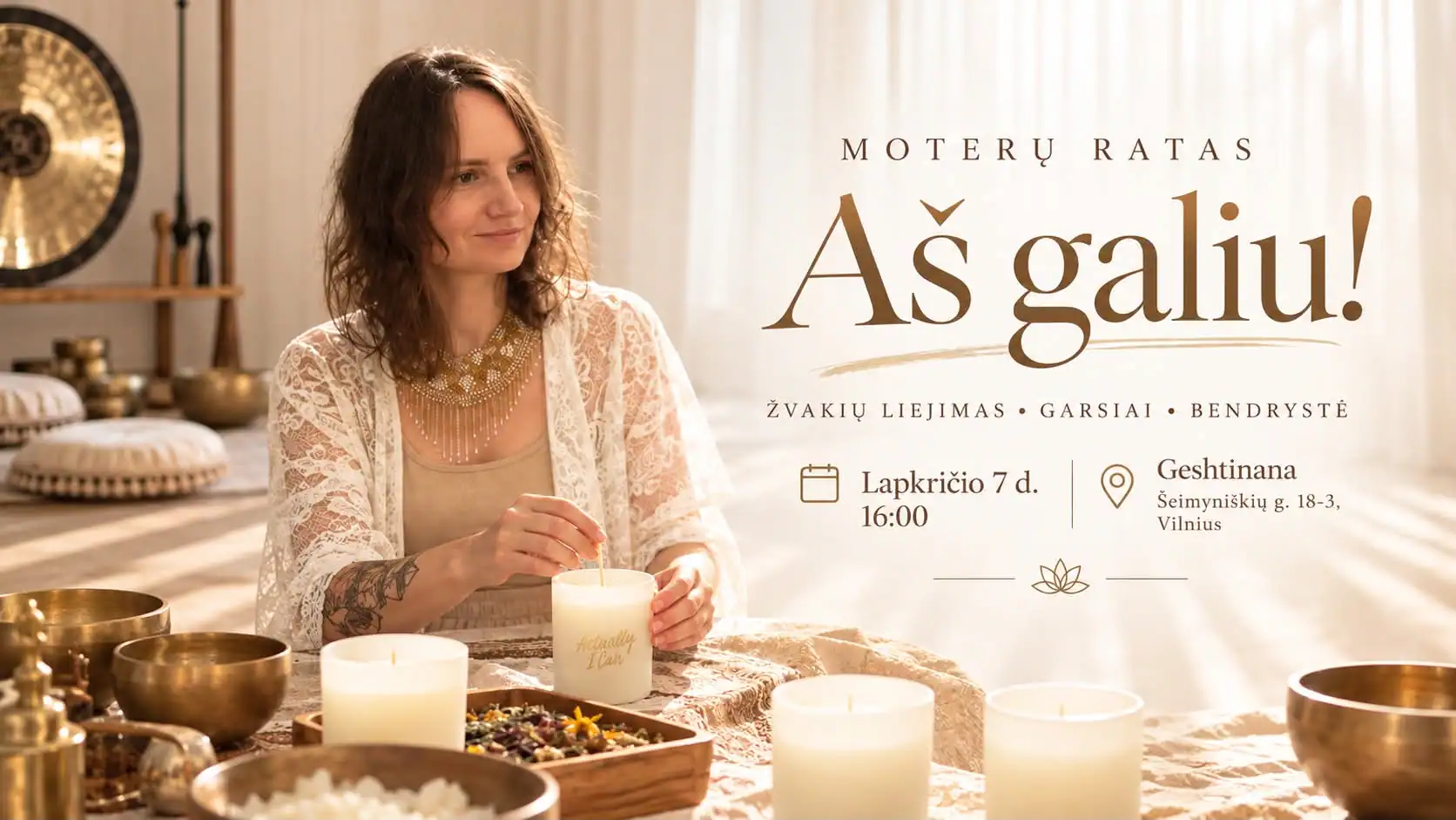 Moterų ratas „Aš galiu” su Agne Vilniuje